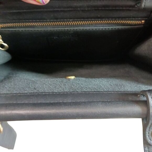 Coach Vtg Leather Handbag Weston Shopper Bag No. 9021 With Gold Hardware - Picture 4 of 12